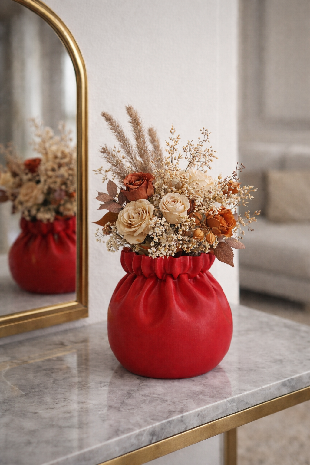 Διακοσμητικό βάζο σε σχήμα πουγκί