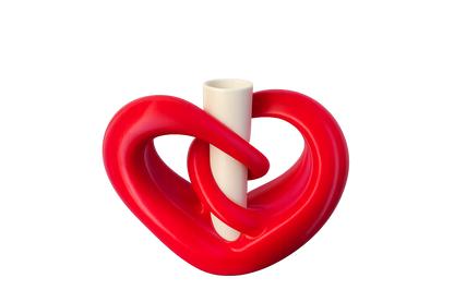 Διακοσμητικό βάζο σε σχήμα δεμένης καρδιάς