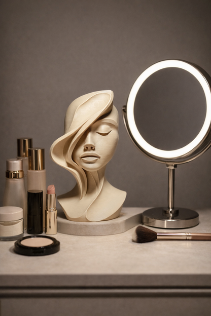 Διακοσμητικό γλυπτό-γυναικείο πρόσωπο