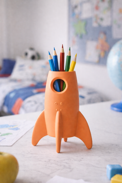 Παιδική μολυβοθήκη σε σχήμα πυραύλου