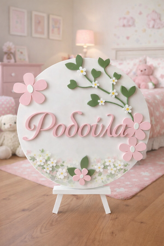 Προσωποποιημένη πινακίδα με ανάγλυφα στοιχεία