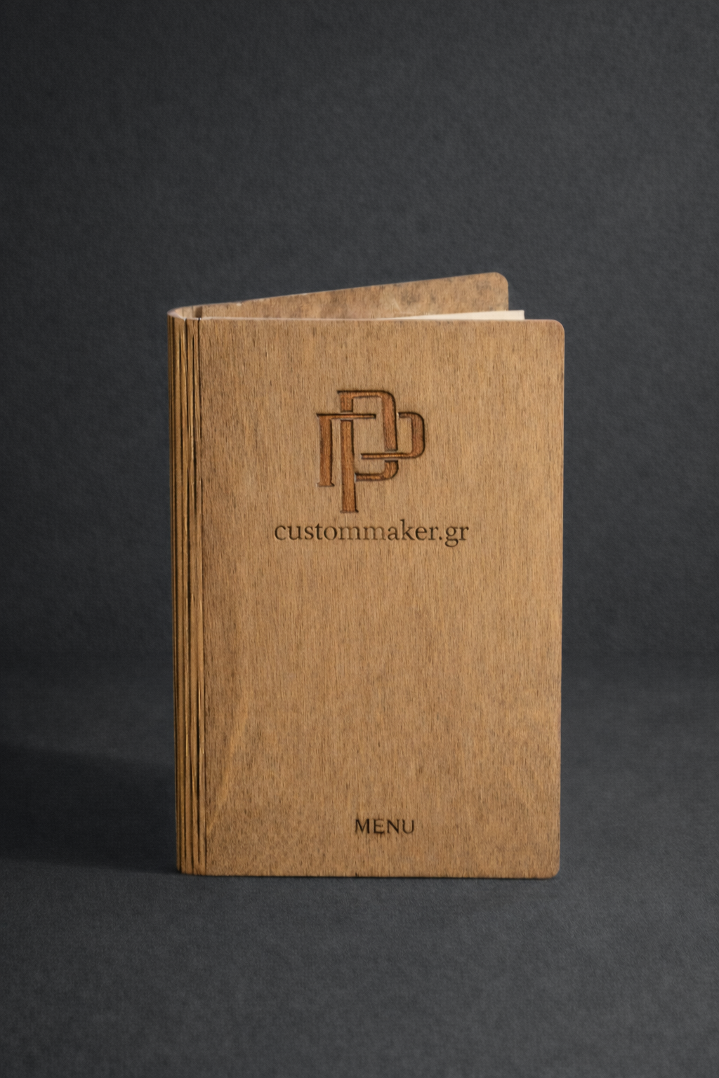 Ξύλινος κατάλογος menu