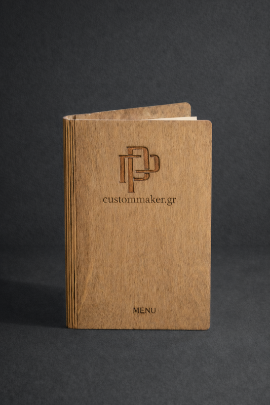 Ξύλινος κατάλογος menu